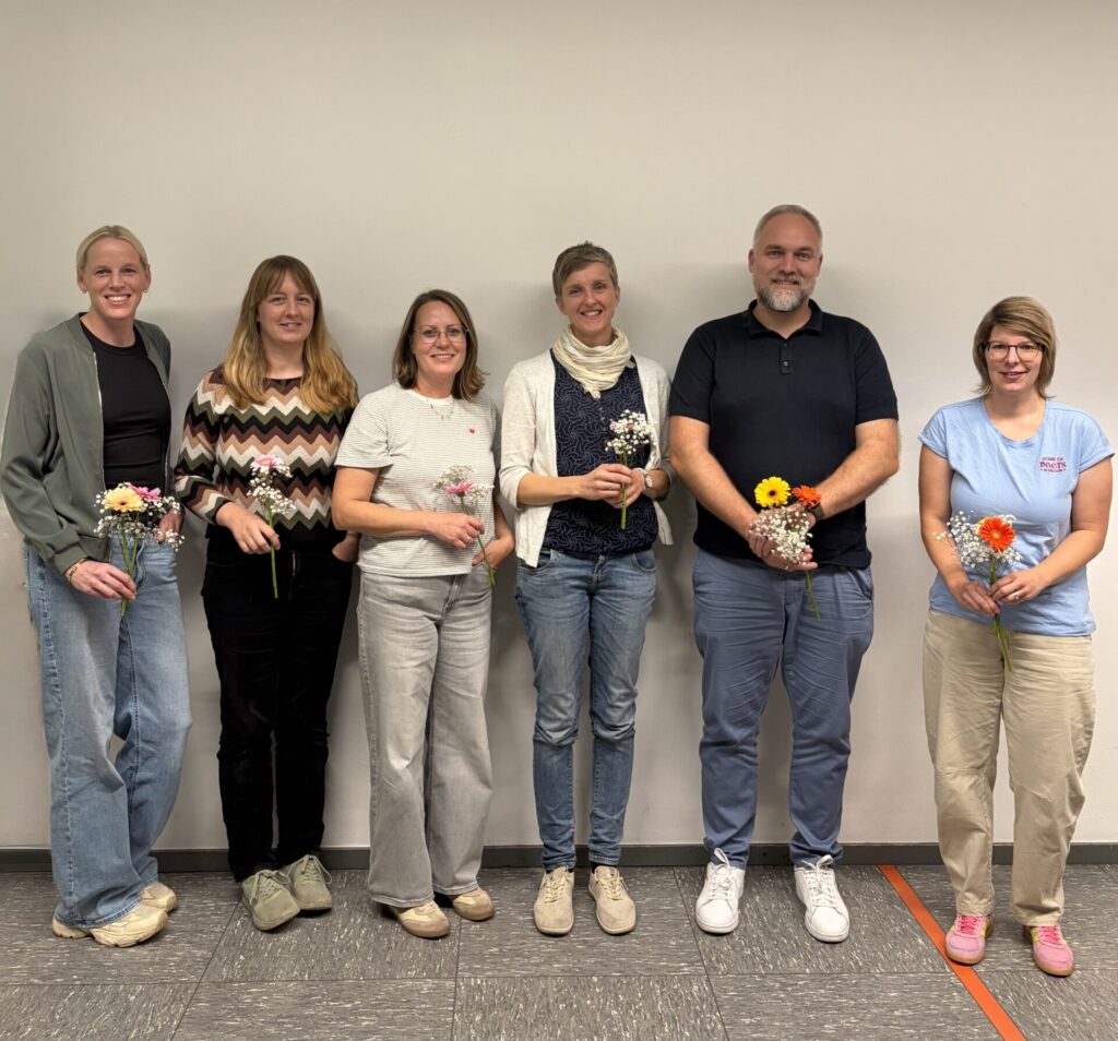 Von links nach rechts:Daniela Gude, Michaela Bertels, Katharina Mess, Anna Schlenz, Dennis Wichmann, Anne Feldmann