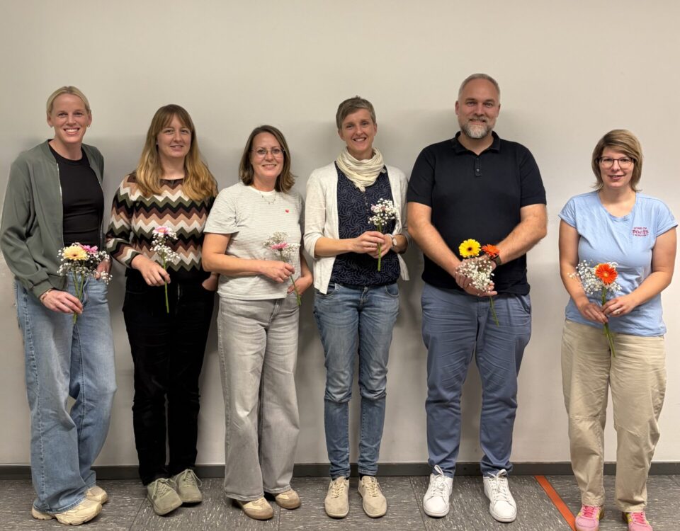 Von links nach rechts: Daniela Gude, Michaela Bertels, Katharina Mess, Anna Schlenz, Dennis Wichmann, Anne Feldmann